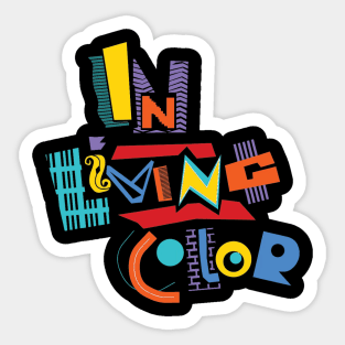 In Living Color 90's Tee Sticker